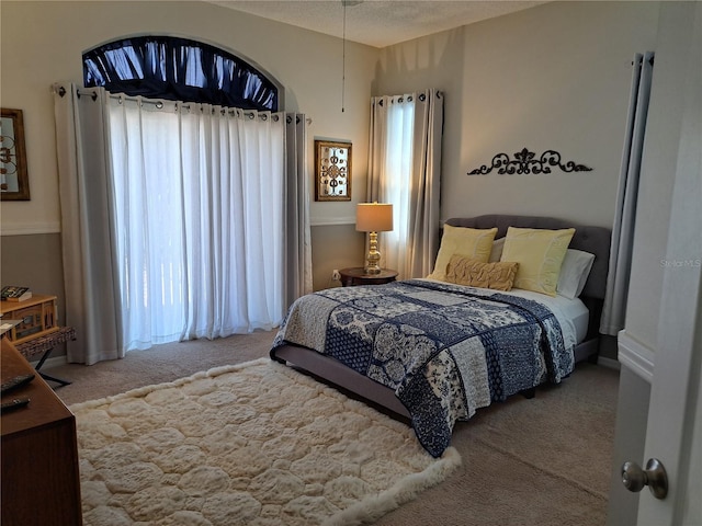 bedroom with carpet floors