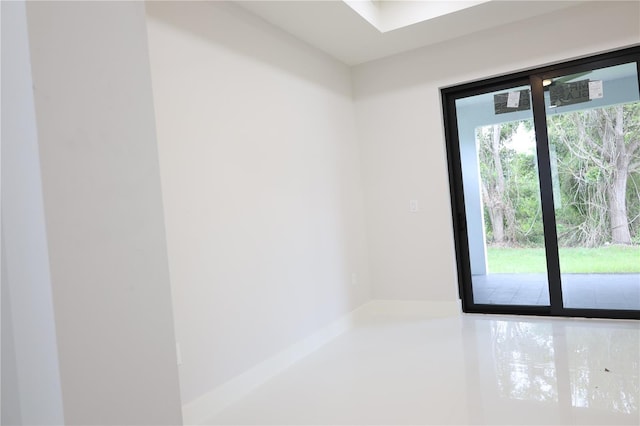 view of empty room