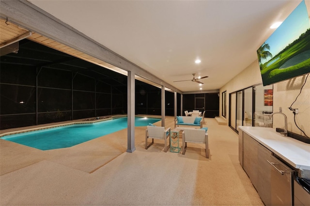 311 Needles Trl, Longwood, FL 32779 - view of pool with a ceiling fan
