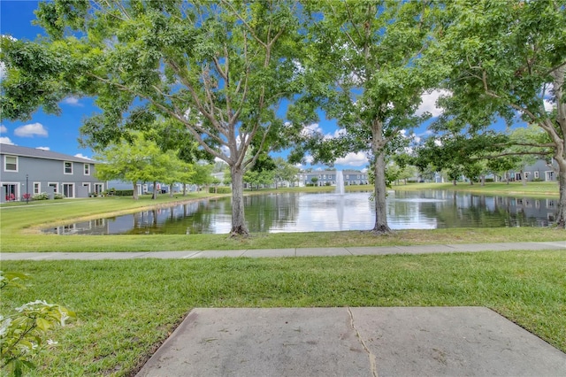 view of water feature featuring a residential view