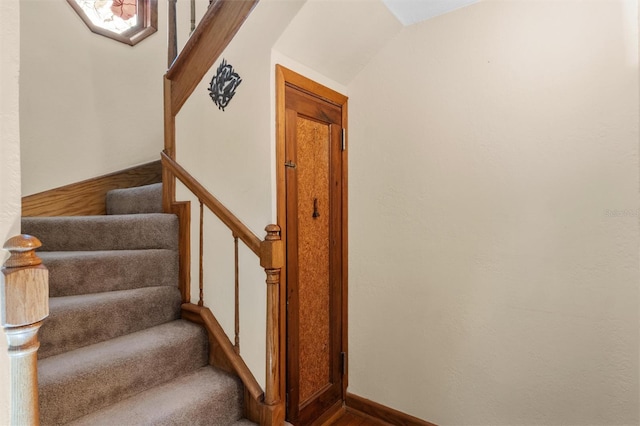 view of stairway