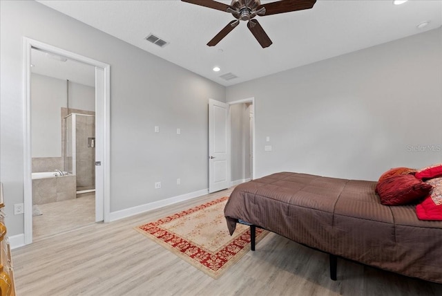 13865 Granger Ave, Orlando, FL 32827 - bedroom featuring recessed lighting, baseboards, visible vents, and light wood-style flooring