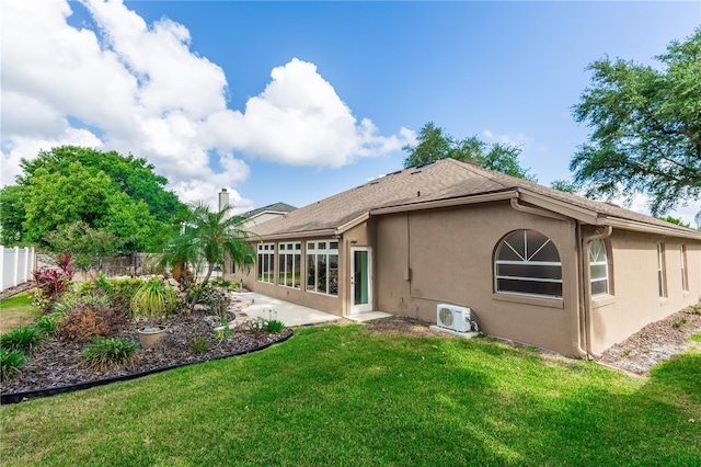 603 Yorkshire Dr, Oviedo, FL 32765 - rear view of property featuring stucco siding, a patio area, and a cooling unit