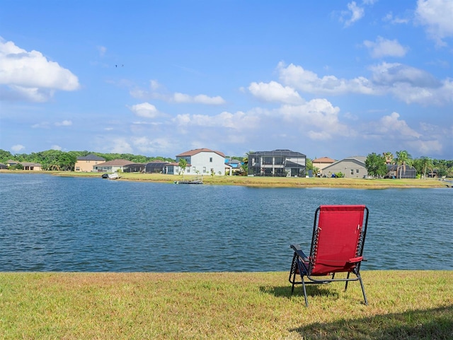 water view featuring a residential view
