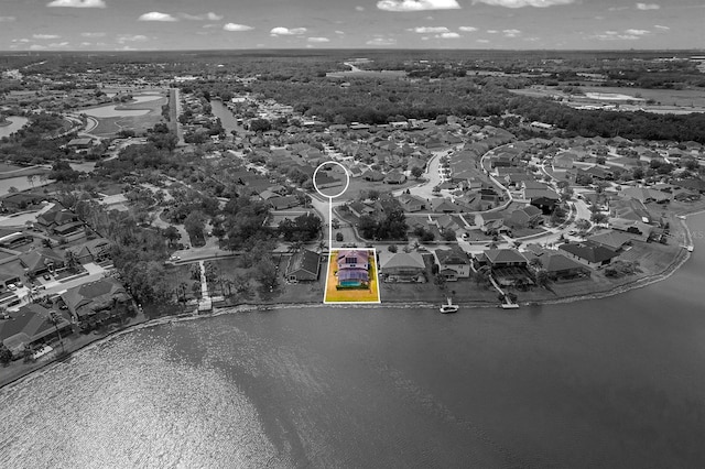 drone / aerial view featuring a residential view