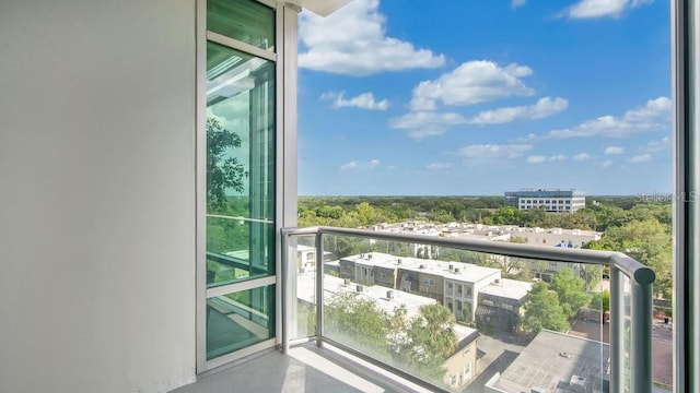 view of balcony