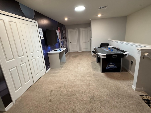 197 Jetty Way, Davenport, FL 33897 - game room featuring light colored carpet, baseboards, and recessed lighting