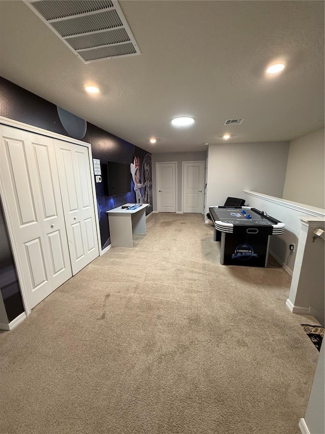 197 Jetty Way, Davenport, FL 33897 - recreation room featuring carpet, recessed lighting, and baseboards