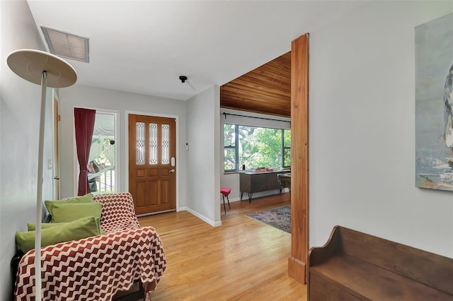 9503 Alice Ln, Riverview, FL 33578 - entrance foyer featuring light wood-style flooring and baseboards