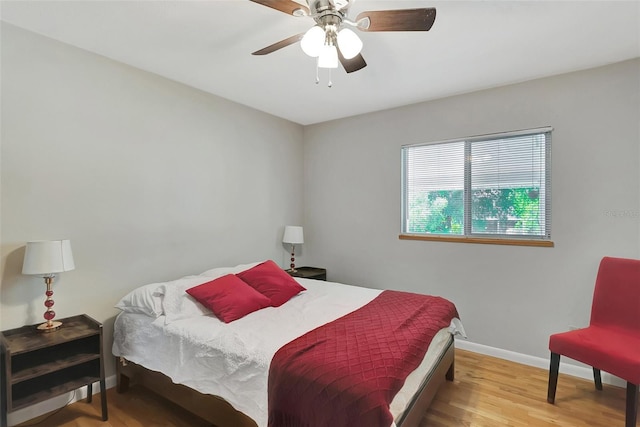 9503 Alice Ln, Riverview, FL 33578 - bedroom featuring wood finished floors and ceiling fan