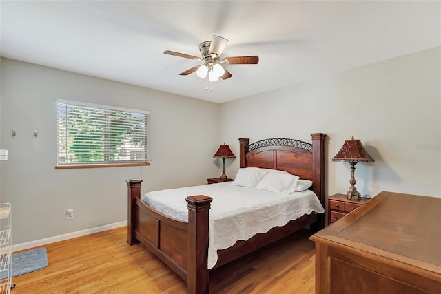 9503 Alice Ln, Riverview, FL 33578 - bedroom with light wood-style floors and a ceiling fan