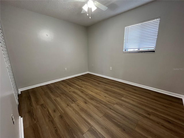 4109 Fairview Vista Pt Unit 315, Orlando, FL 32804 - empty room featuring baseboards, a ceiling fan, and dark wood finished floors
