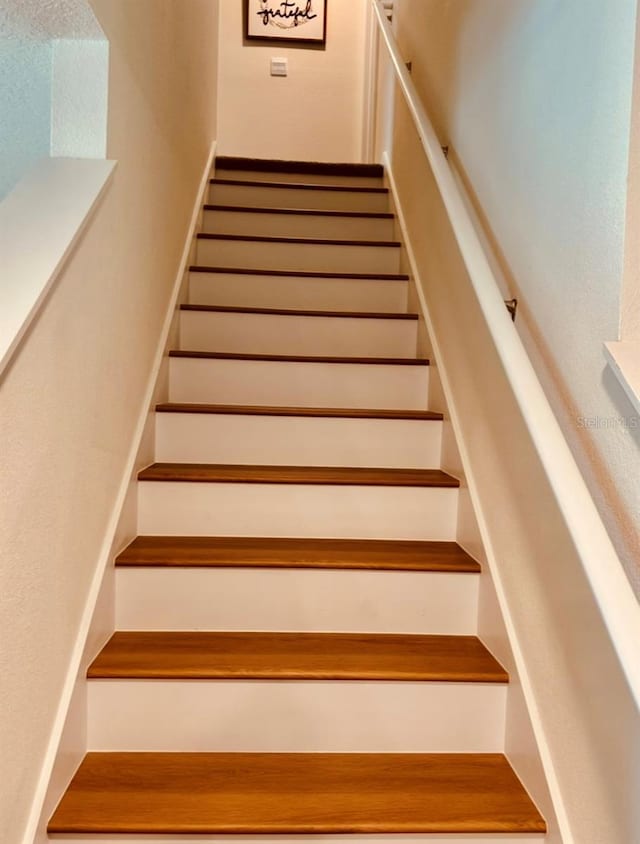 view of stairway