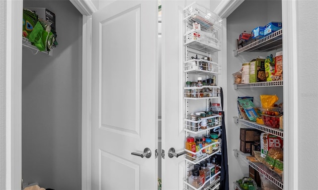 view of pantry