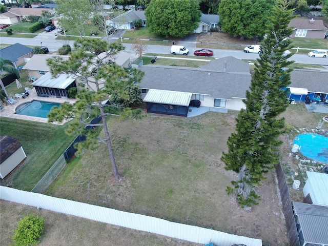 909 Royalton Rd, Orlando, FL 32825 - aerial perspective of suburban area featuring a pool area