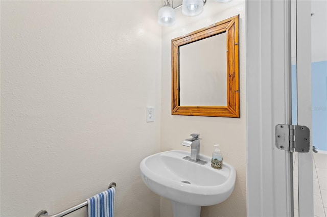 bathroom with a sink