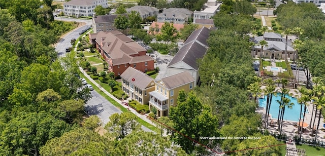 birds eye view of property featuring a residential view