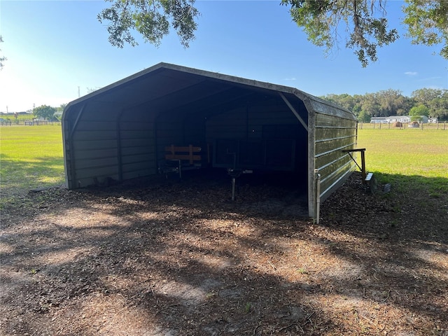 view of outdoor structure featuring a carport