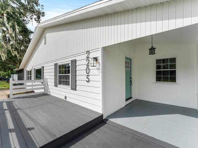 2205 Pine Island Dr, New Smyrna Beach, FL 32168 - view of wooden terrace