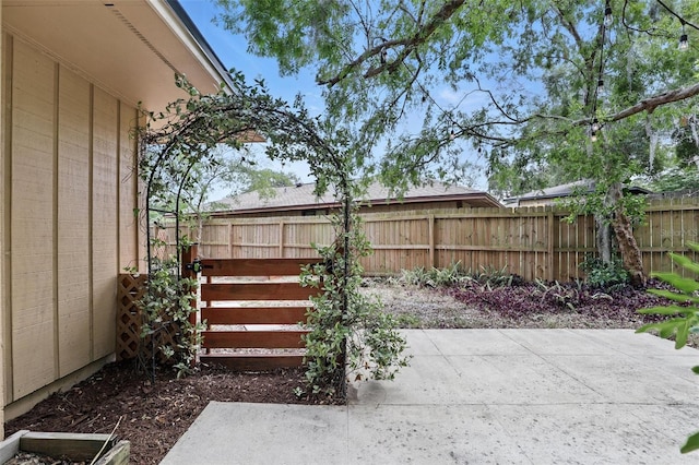 view of patio / terrace featuring a fenced backyard