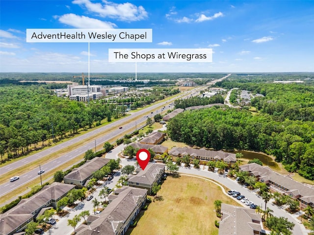 birds eye view of property featuring a residential view