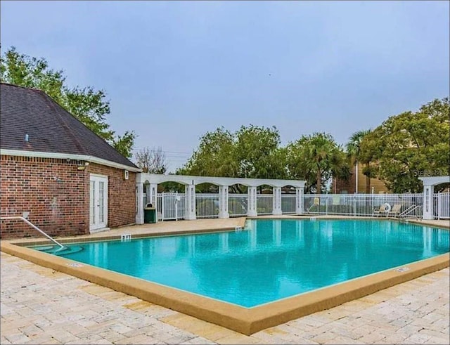 pool with fence