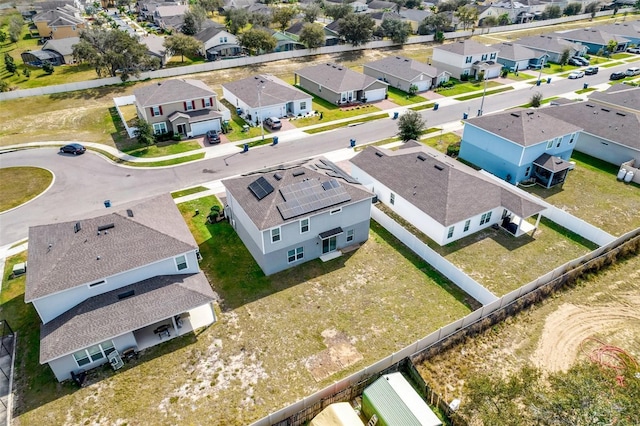 bird's eye view featuring a residential view
