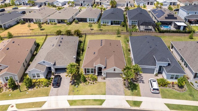 drone / aerial view featuring a residential view