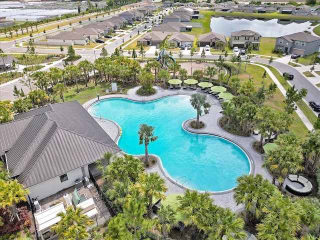 pool featuring a residential view