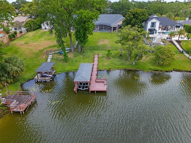 5108 Sailwind Cir, Orlando, FL 32810 - dock area with a water view
