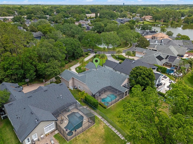 5108 Sailwind Cir, Orlando, FL 32810 - aerial view of residential area with a large body of water