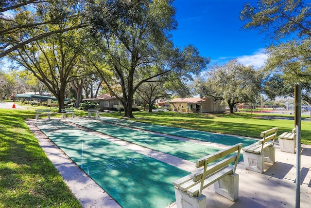 617 Red Oak Cir Unit 121, Altamonte Springs, FL 32701 - view of community with shuffleboard and a lawn
