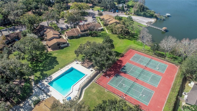 617 Red Oak Cir Unit 121, Altamonte Springs, FL 32701 - aerial view of a nearby body of water and a pool