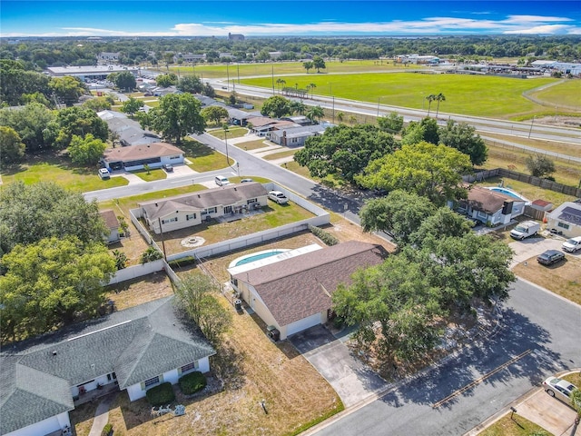 birds eye view of property featuring a residential view