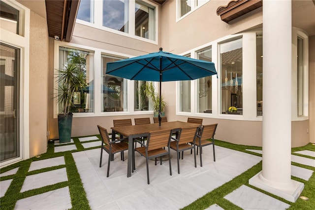 view of patio / terrace featuring outdoor dining area