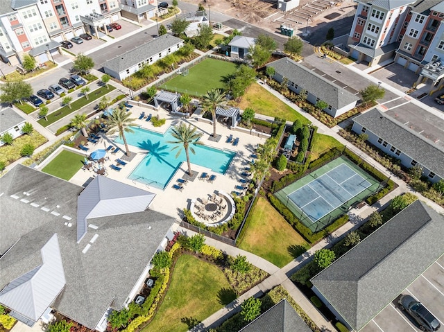 7565 Laureate Blvd Unit 3408, Orlando, FL 32827 - aerial view of residential area featuring a pool area