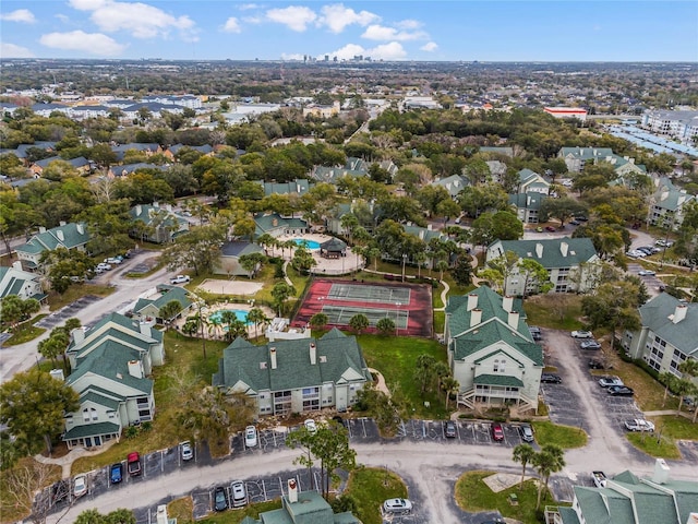 birds eye view of property