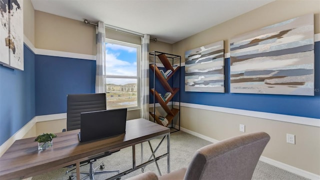 2975 Brie Hammock Bnd, Saint Cloud, FL 34773 - office area with baseboards and carpet floors
