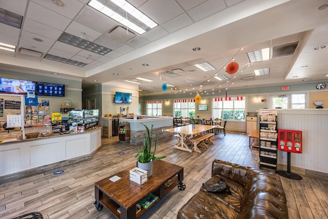 11908 Fiore Dr Unit 1, Orlando, FL 32827 - miscellaneous room with light wood-style floors and a drop ceiling