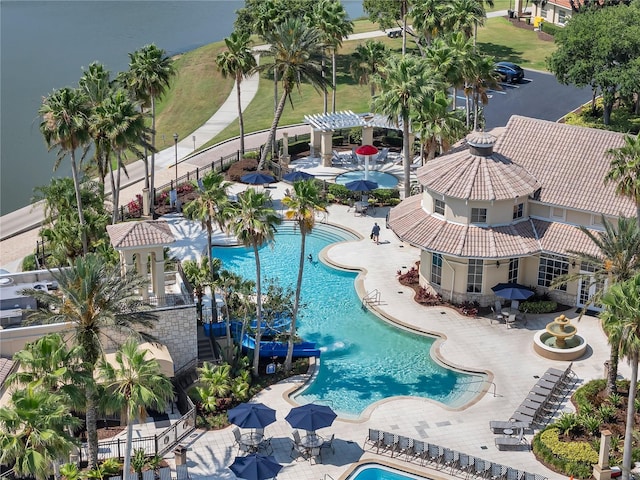 community pool featuring a patio