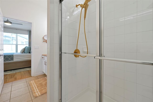 2624 Daulby St, Kissimmee, FL 34747 - bathroom with a shower stall, ensuite bathroom, and tile patterned floors