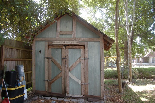 1644 Cypress Woods Cir, Saint Cloud, FL 34772 - view of shed featuring fence
