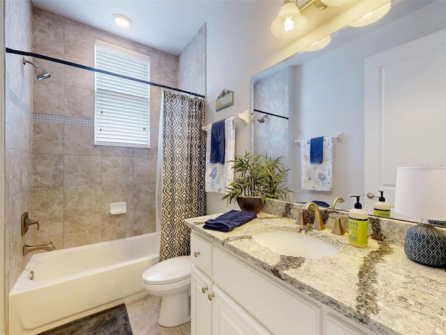 5 Riverwalk Dr Unit 601, New Smyrna Beach, FL 32169 - full bathroom with toilet, shower / tub combo, vanity, and tile patterned flooring