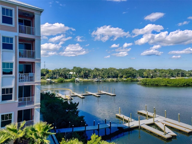 5 Riverwalk Dr Unit 601, New Smyrna Beach, FL 32169 - water view with a dock