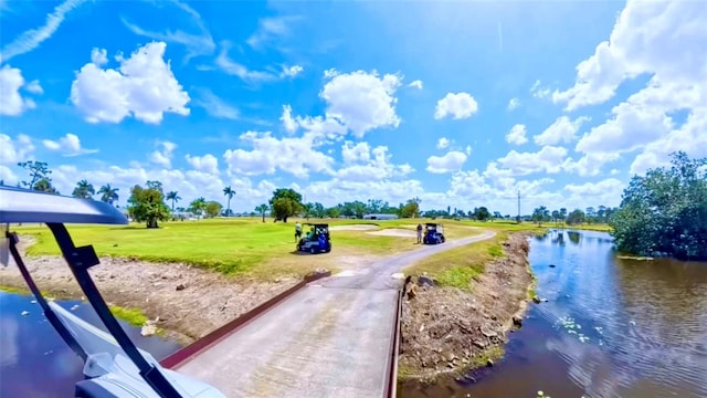 1348 Myerlee Gardens Ave, Fort Myers, FL 33919 - view of home's community with a water view and a yard