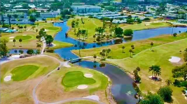 1348 Myerlee Gardens Ave, Fort Myers, FL 33919 - bird's eye view of a golf club and a nearby body of water