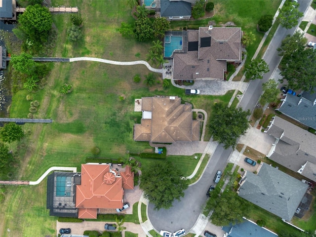aerial overview of property's location featuring nearby suburban area