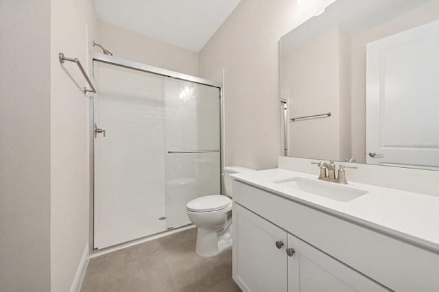 13187 Telsen St Unit 38, Winter Garden, FL 34787 - full bathroom featuring a stall shower, vanity, and tile patterned floors