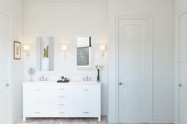13123 Faro Ct Unit 23, Winter Garden, FL 34787 - full bath featuring double vanity and baseboards