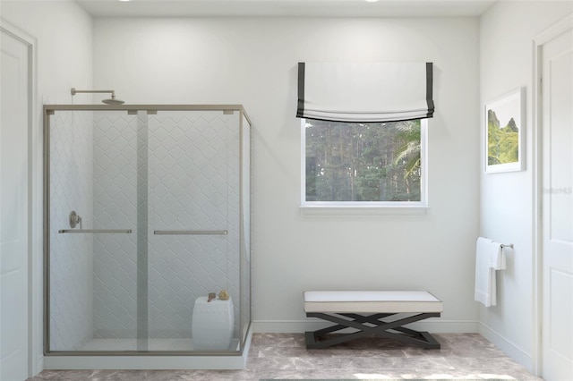 13123 Faro Ct Unit 23, Winter Garden, FL 34787 - bathroom featuring a shower stall and baseboards